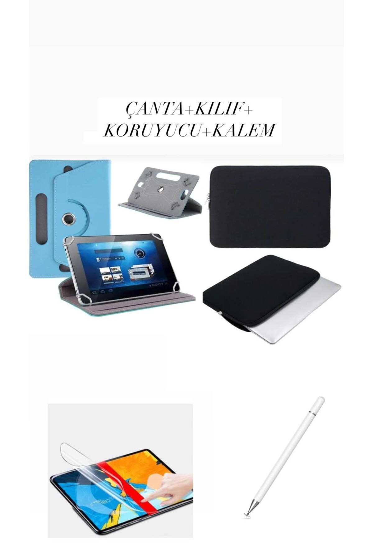 corcishop Redmi Pad Pro 12.1'' Uyumlu 4in1 Set Kılıf Kalem Çanta Nano Koruyucu