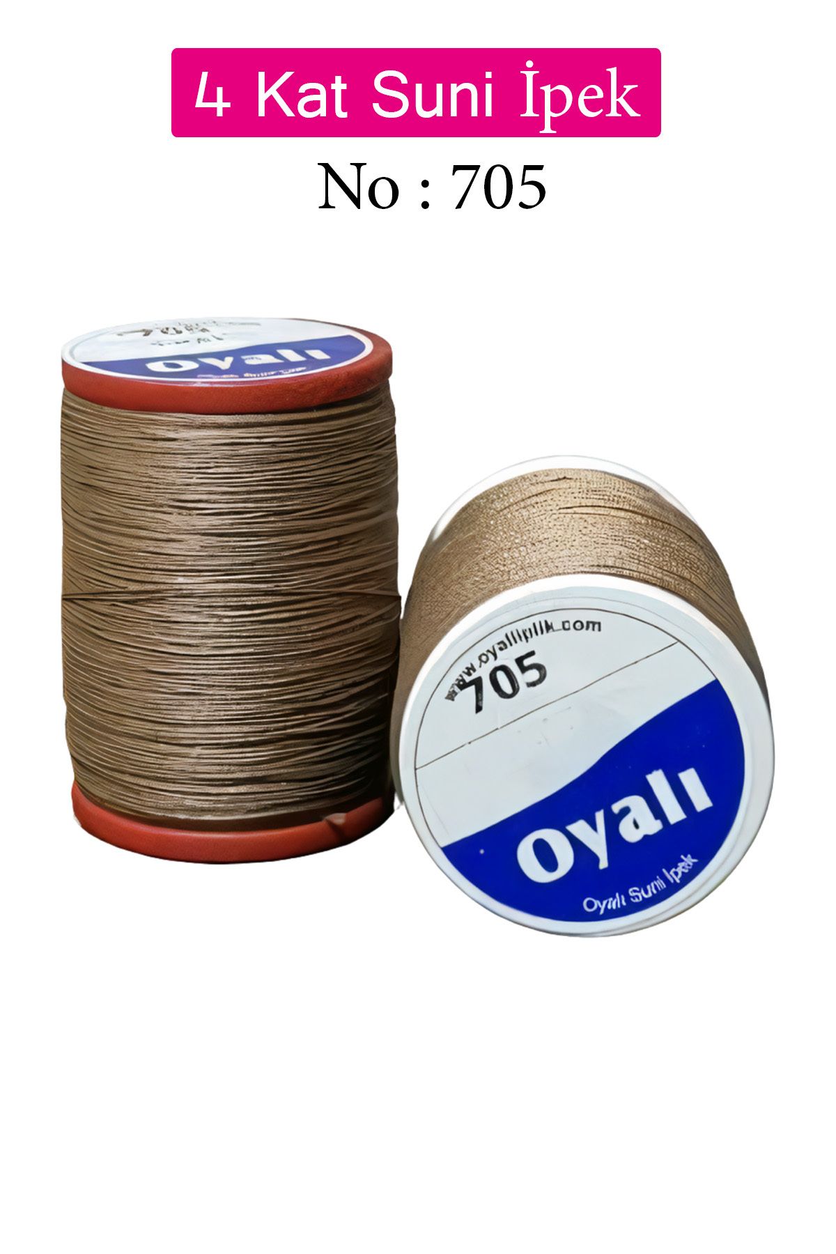 Royaleks Oyalı 4 Kat Suni İpek İplik İğne Oyası Boncuk İpi Tığ Oyası No:705