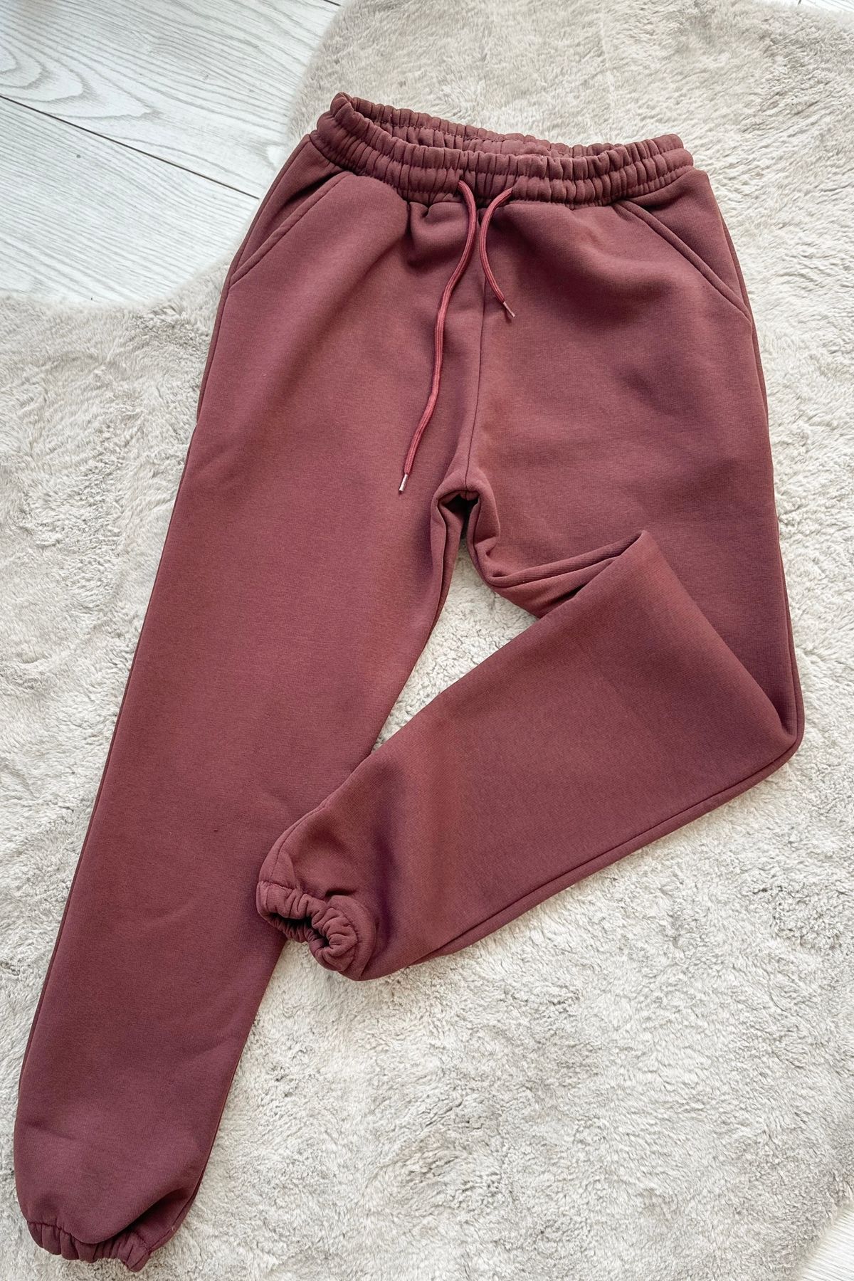 ModaAycan Iki Iplik Bordo Eşofman MA3497