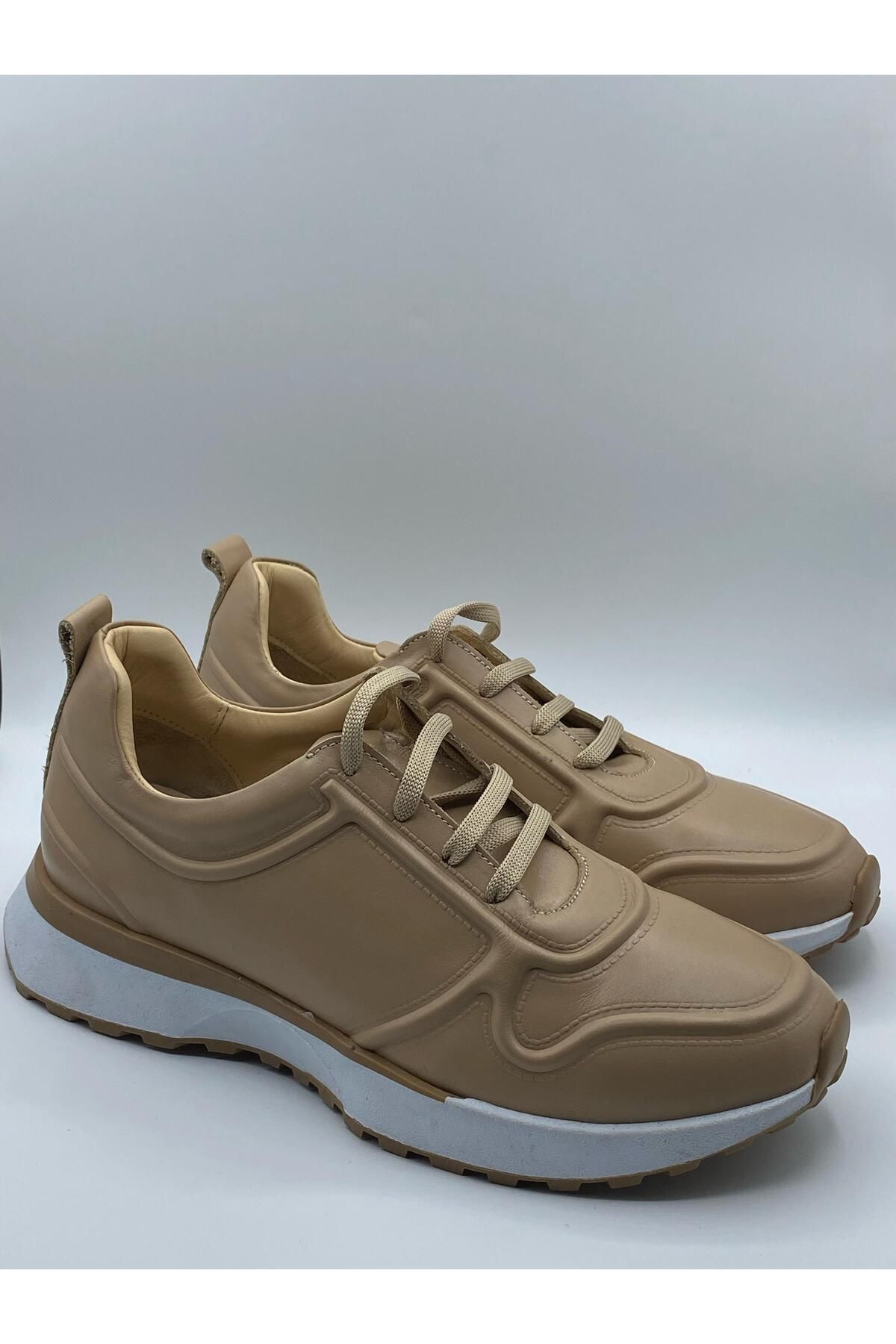 NEWGÜLTEKİN KADIN HAKİKİ DERİ SNEAKER SPOR AYAKKABI
