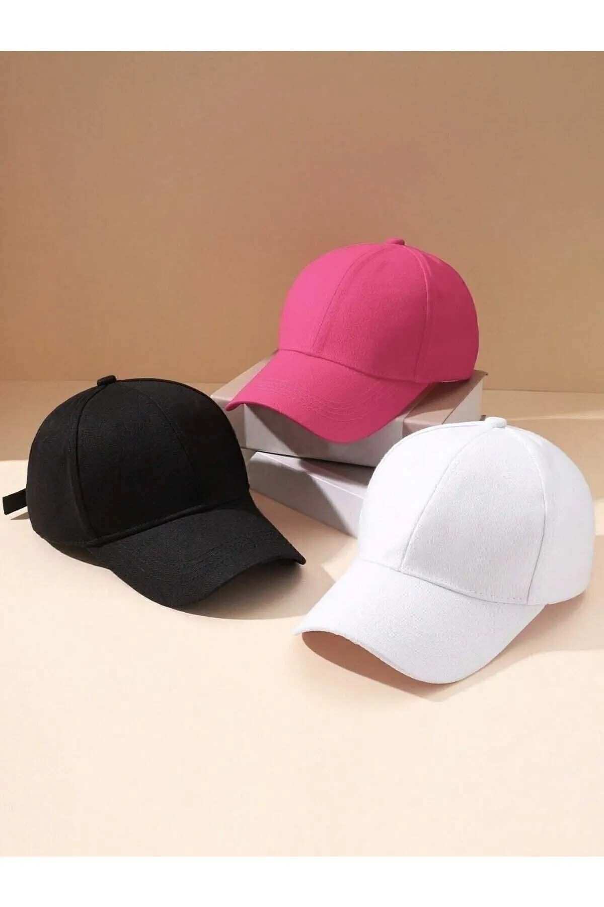 MYZİ STORE 3 Adet Unisex Spor Şapka Cap
