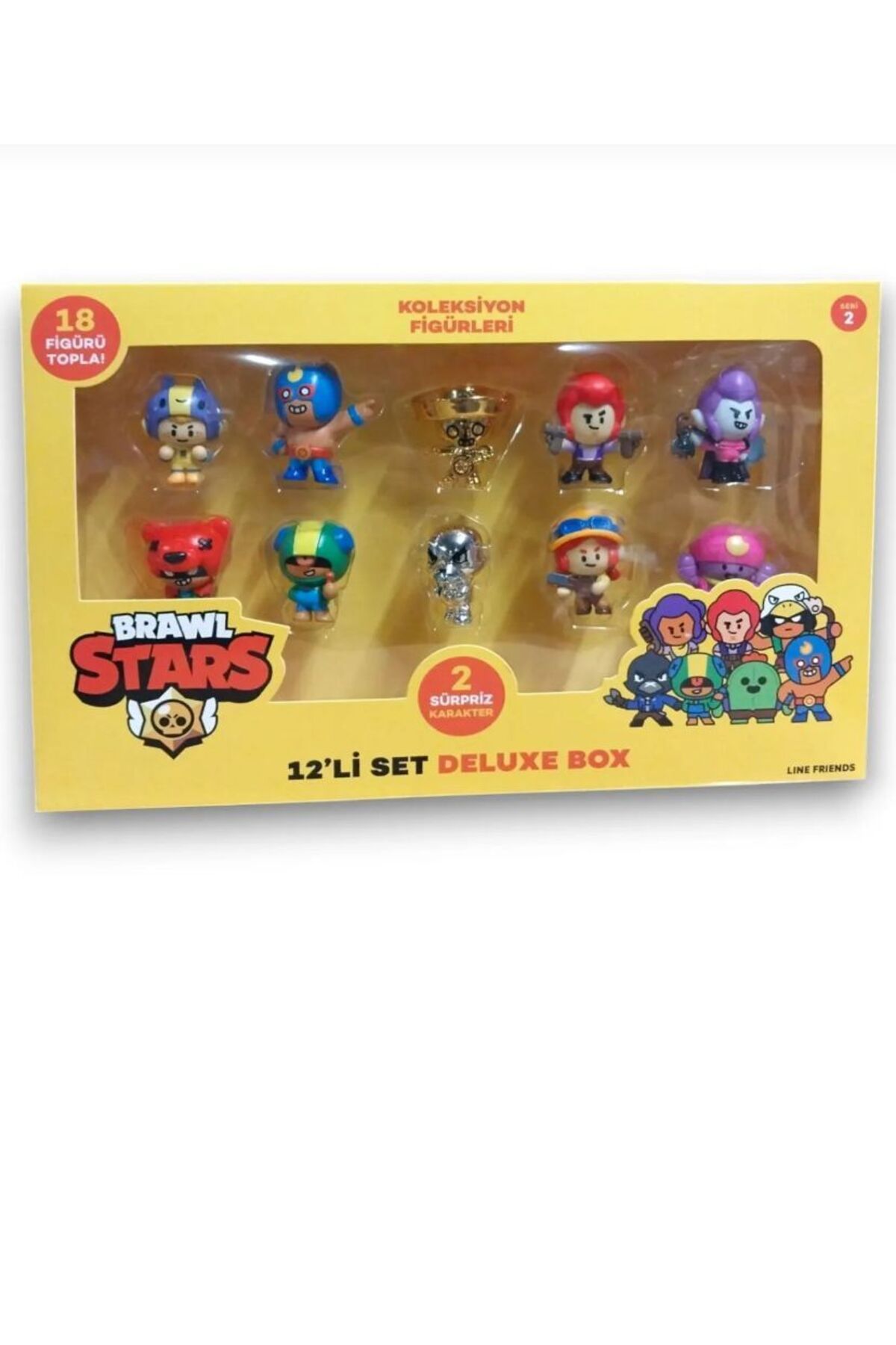 SECTOYS 12'li Brawl Stars Seri 2 Model 2 Oyuncak Brawl Stars Figür 12 Lİ Brawl Stars Oyun Karakter Seti