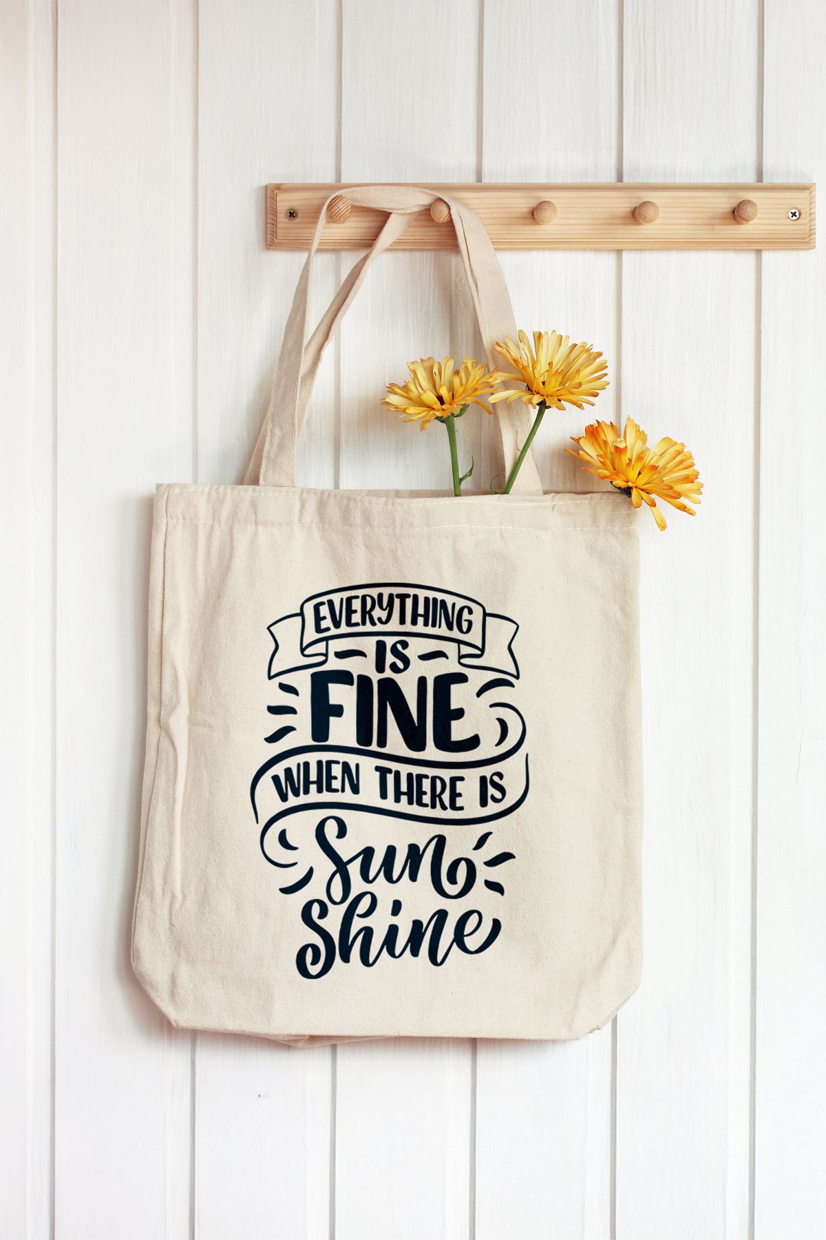 Artavessa Ham Bez Çanta 35X40 Cm - Everything İs Fine When There İs Sun Shine