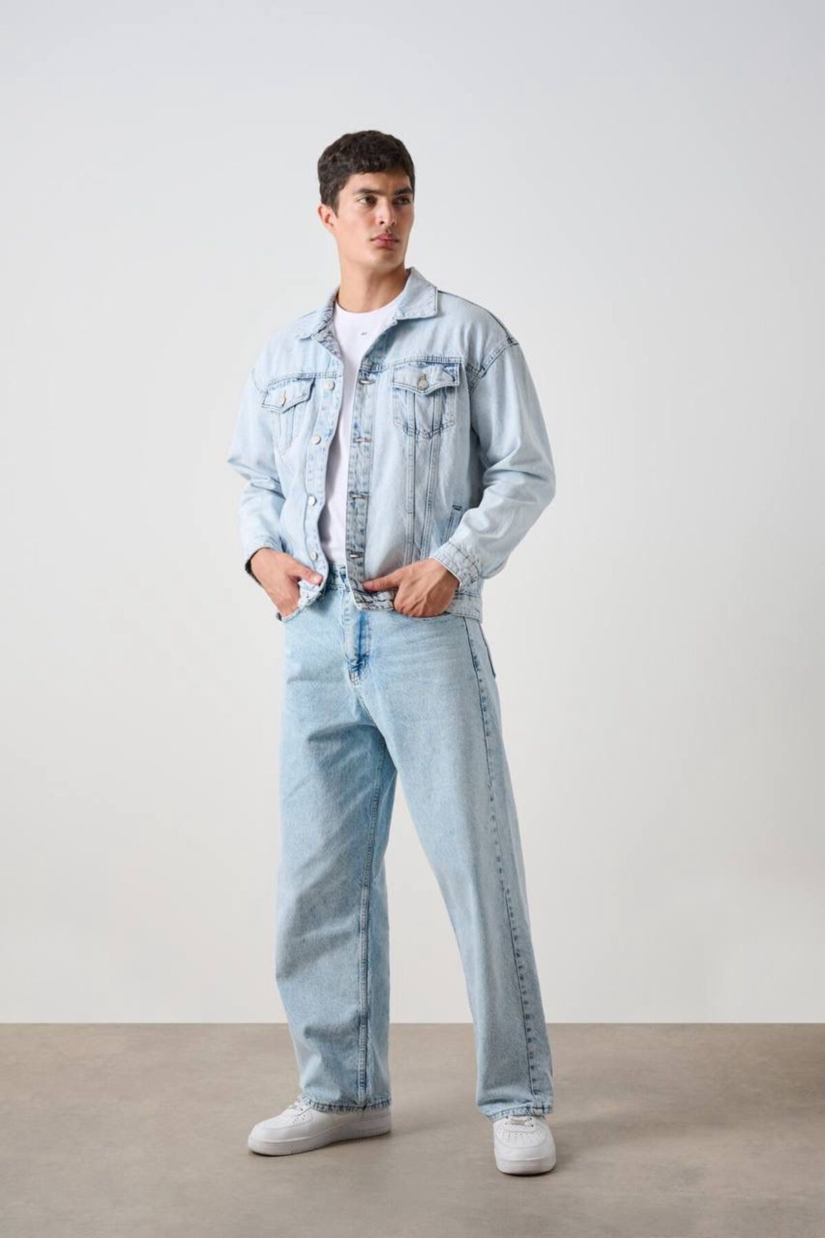 JACK CAPRİO Erkek Baggy Denim Likralı Yeni Sezon Trend Baggy Jean Pantolon