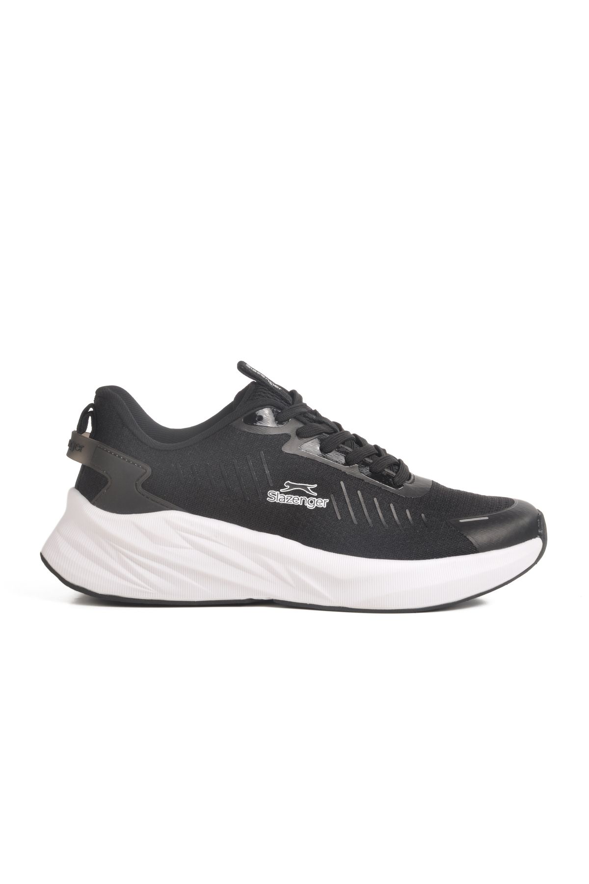 Slazenger Siyah Beyaz Fileli Hafif Esnek Erkek Spor Ayakkabı Wolly M