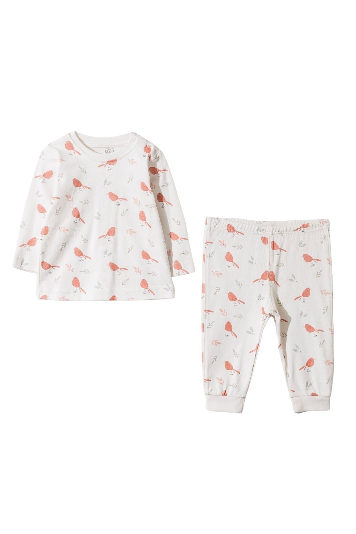 Pambuliq Unisex Bebek Organik Pijama Takımı