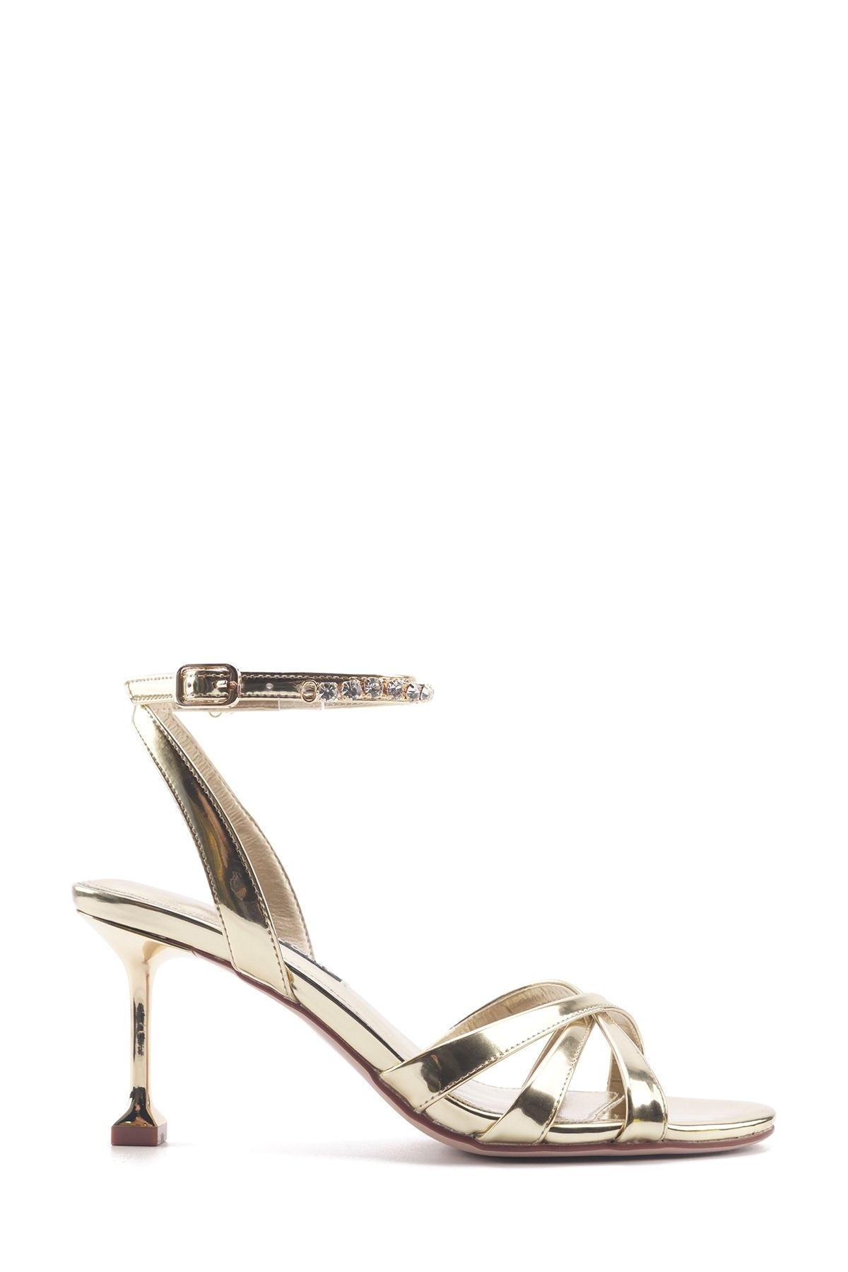 Nine West Vistralis Altın Kadın Topuklu Sandalet