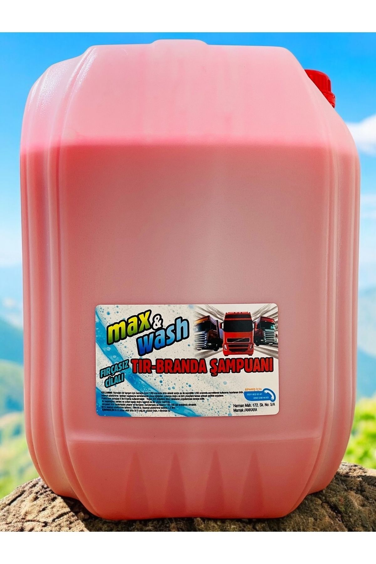 Max&Wash Max Wash Tır Bıranda Şampuan (BOL KÖPÜK BOL CİLA) 20kg 1/60konsantre