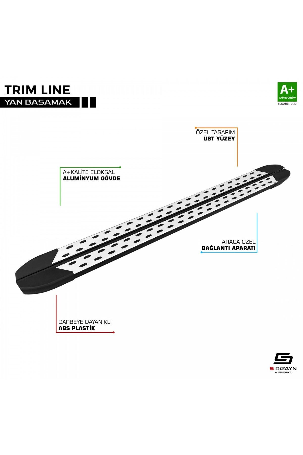 S Dizayn S-Dizayn Dacia Jogger TrimLine Gri Yan Basamak 215 Cm 2022 Üzeri A+ Kalite