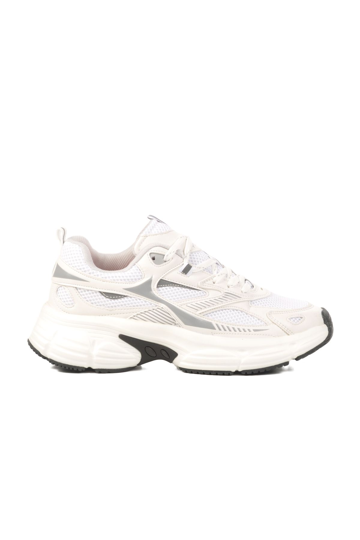 AYAKMOD Beyaz Fileli Hafif Kadın Spor Ayakkabı GS-251-530 G