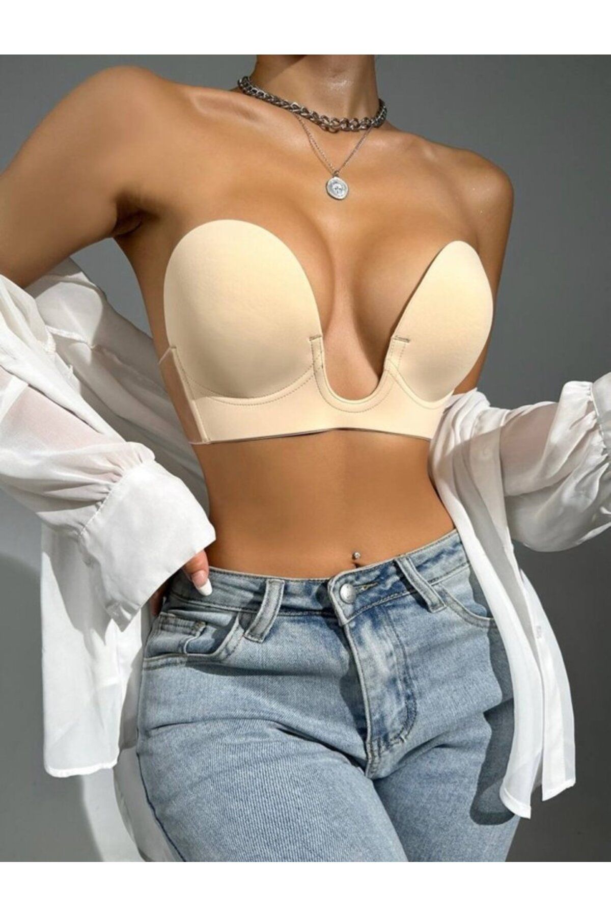 ARUZ MODA Kadın Yapışkan Sütyen