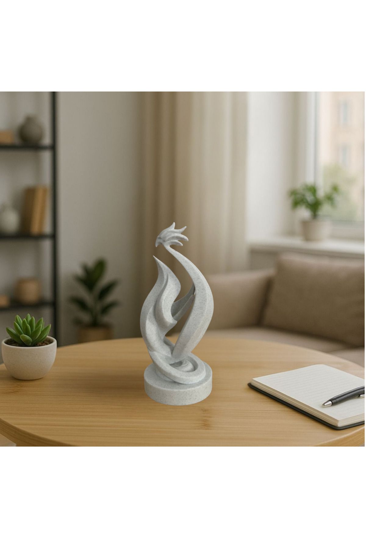 3DHOBBYMARKET Estetik Spiral Formlu Dekoratif Heykel