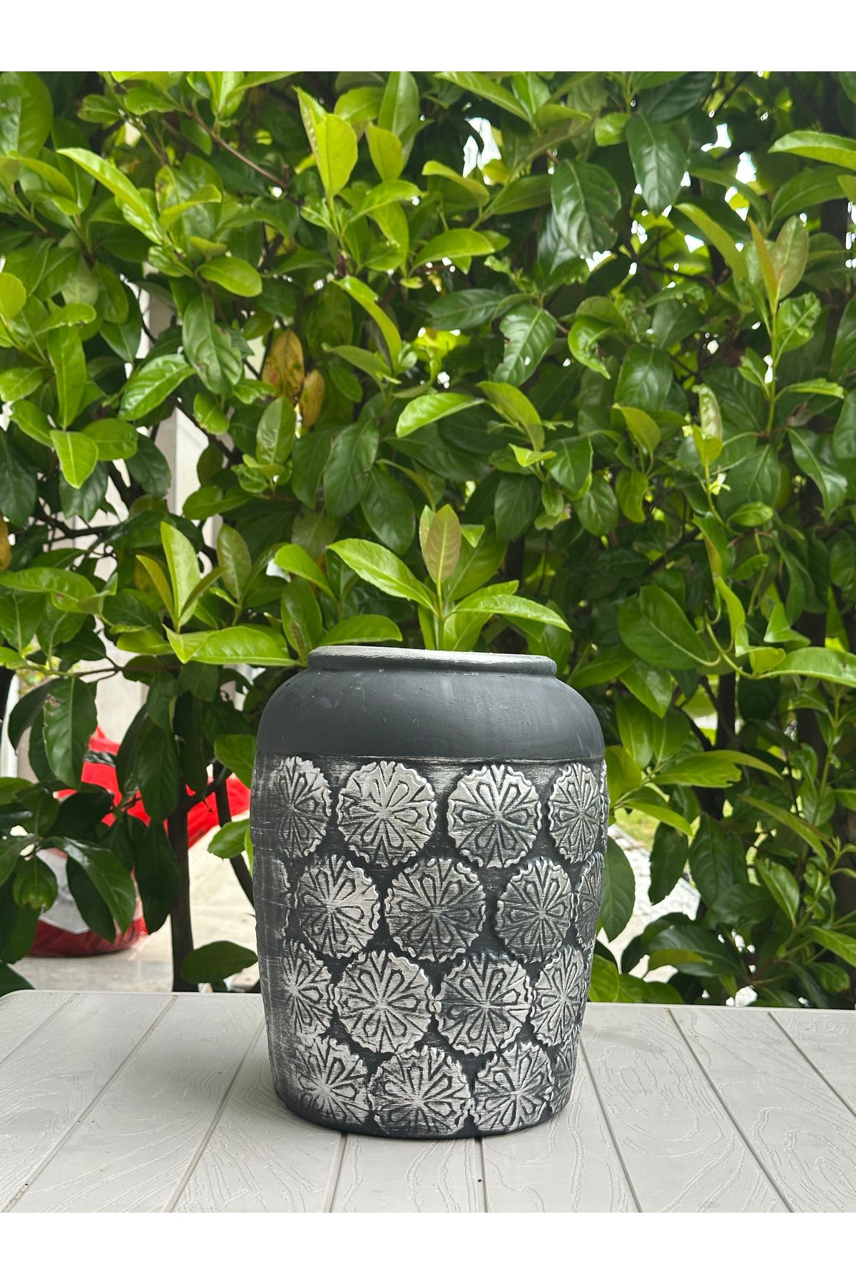 LAVİTTA çiçek bitki seramik saksısı 29cm yükseklik, 20cm çap , 15cm ağız