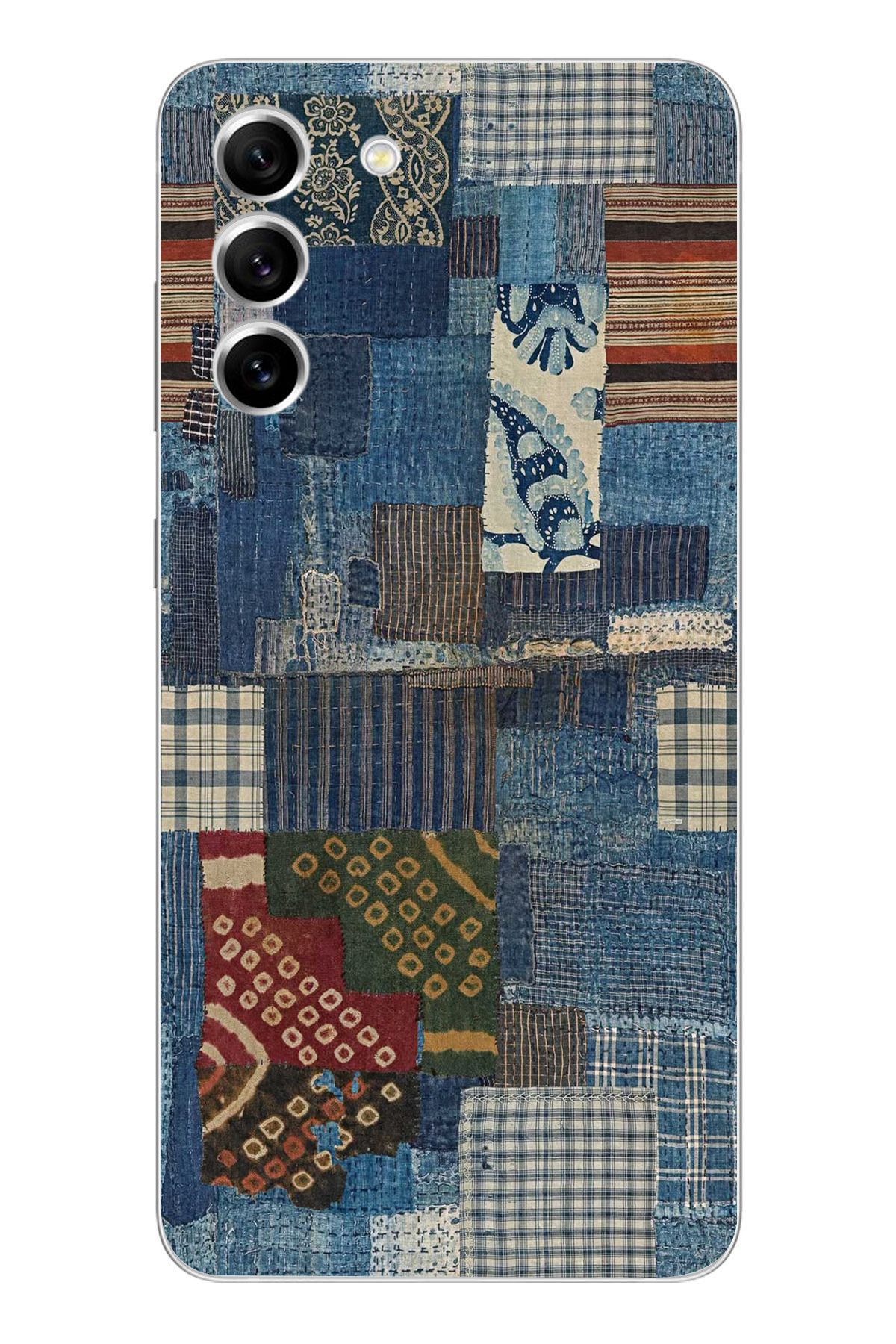 moonset Samsung Galaxy S22 Uyumlu Vintage Tasarımlı Baskılı Şeffaf Telefon Kılıfı