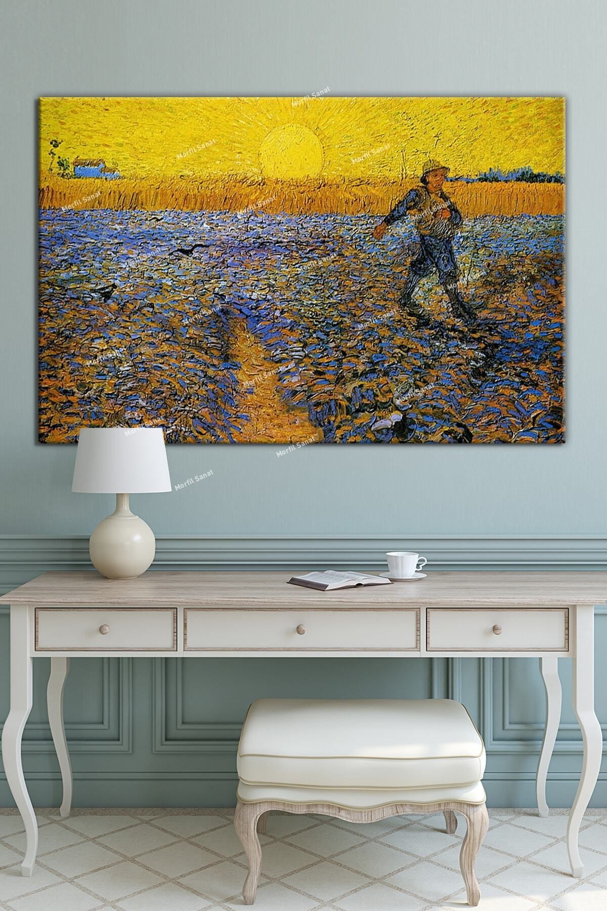 Morfil Sanat Atölyesi Vincent Van Gogh Ekim The Sower Kanvas Tablo