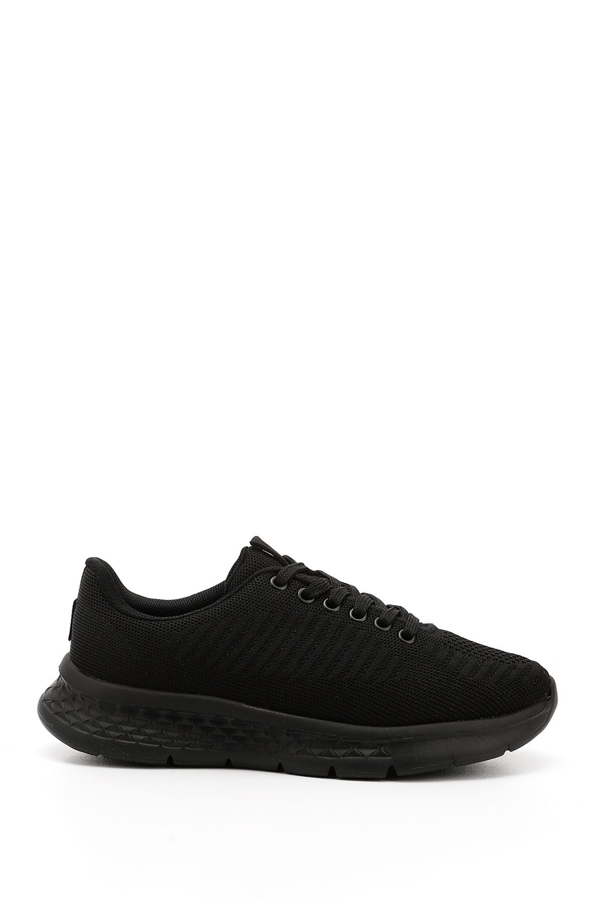 GÖNDERİ(R) Kadın / Kız Siyah Triko Bağcıklı Comfort Sneaker