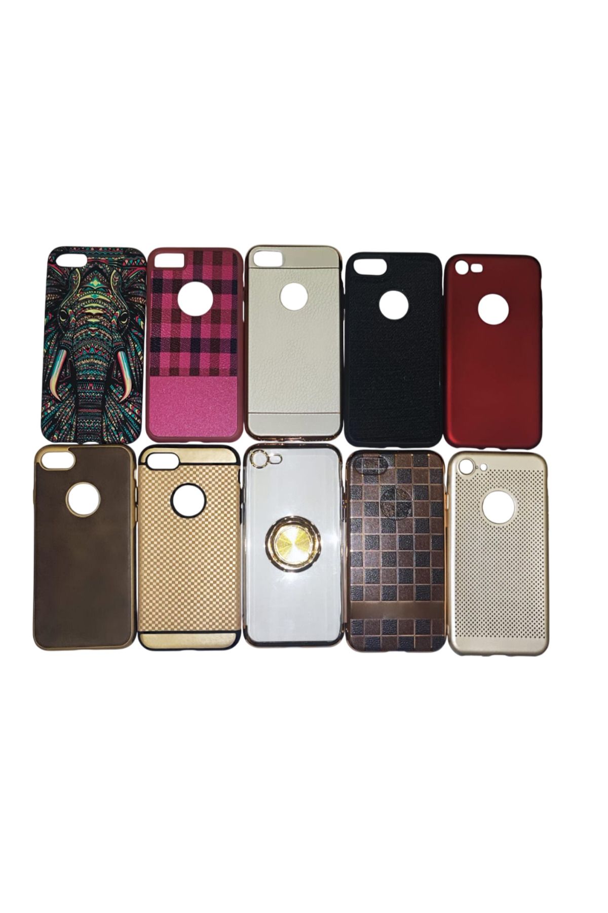 Ithink Iphone 7 Uyumlu Karışık Renk & Model Silikon Kılıf - 6’lı Paket