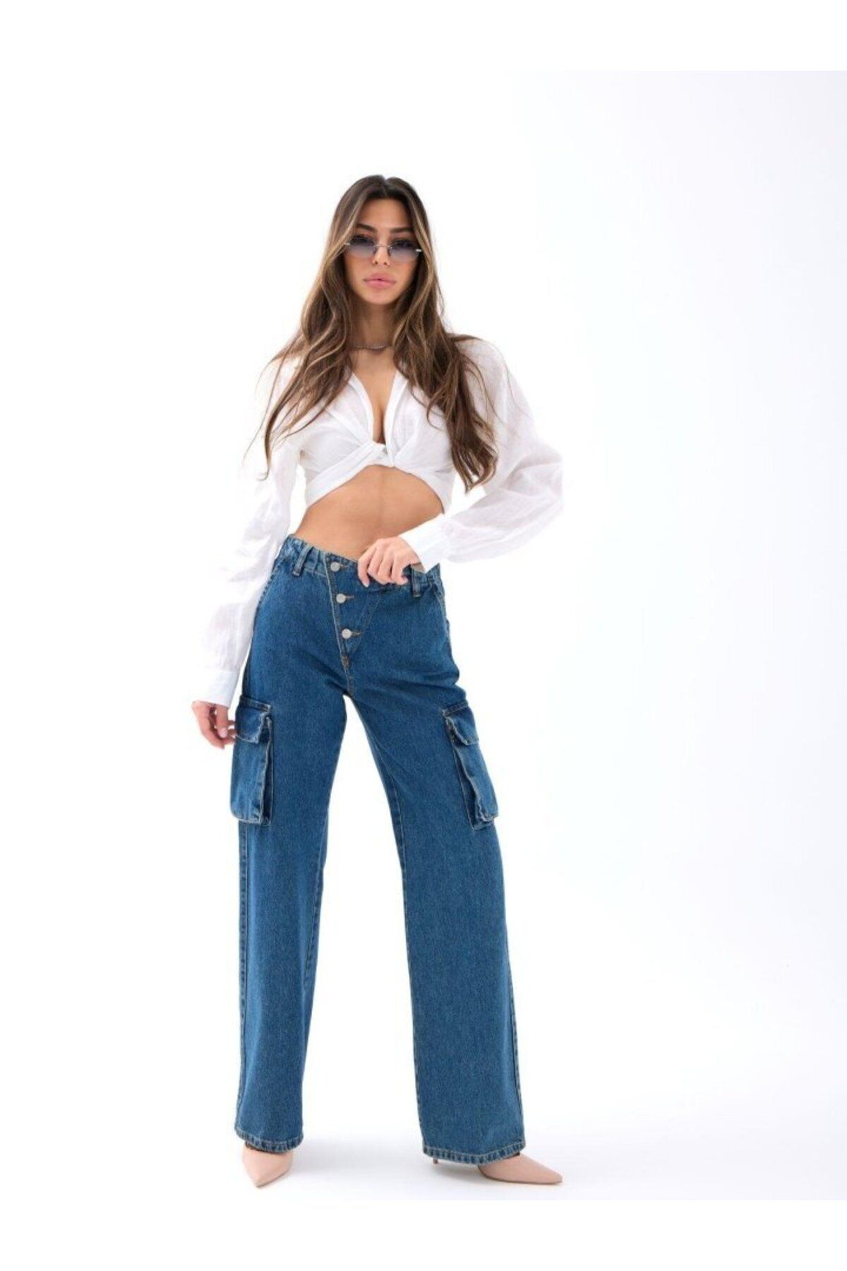 anizmir 6519 KOT PANTOLON-MAVİ