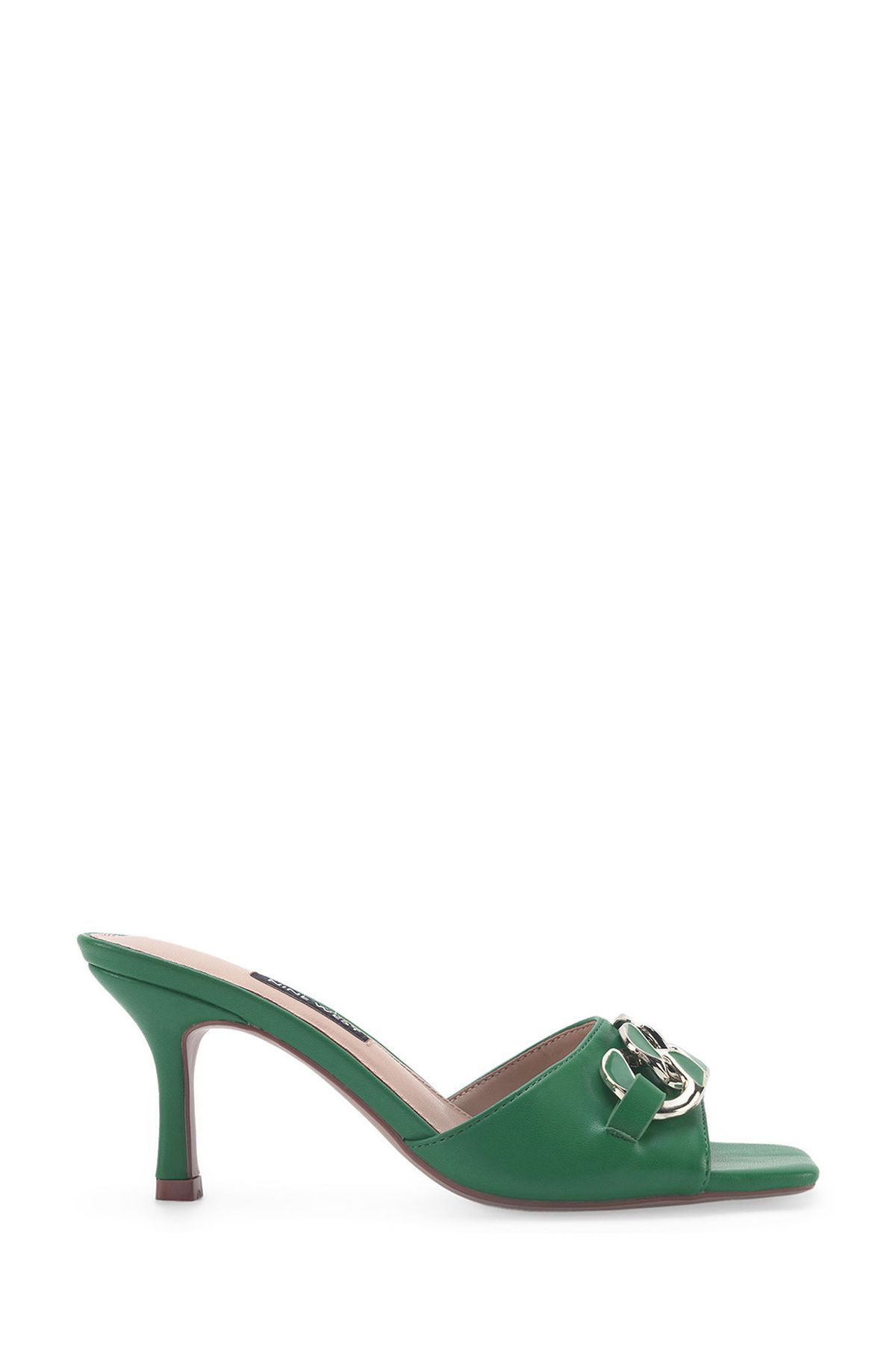 Nine West Quorana Yeşil Kadın Topuklu Terlik
