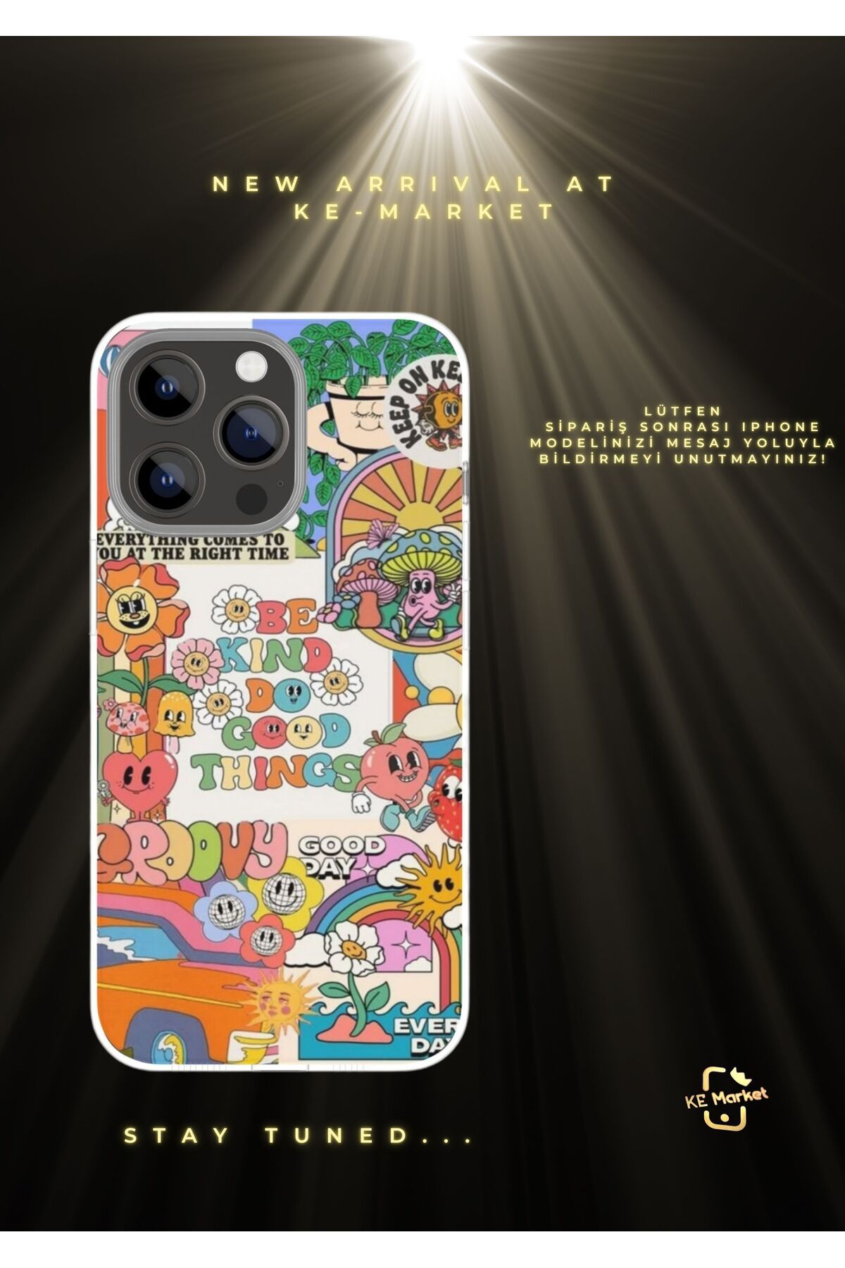 SOFTCASE Retro Cartoon Series Series Iphone Tasarım Kılıf (LÜTFEN MESAJ YOLUYLA TELEFON MODELİNİZİ YAZINIZ)