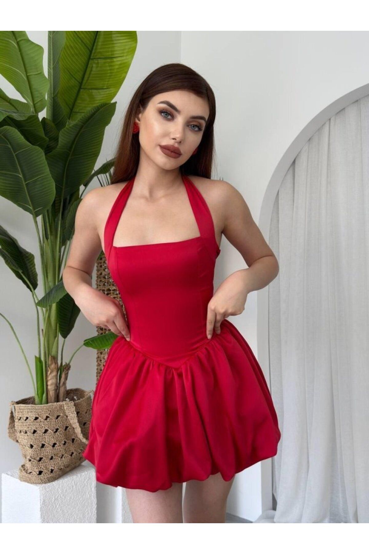 anizmir Slim Mini Elbise