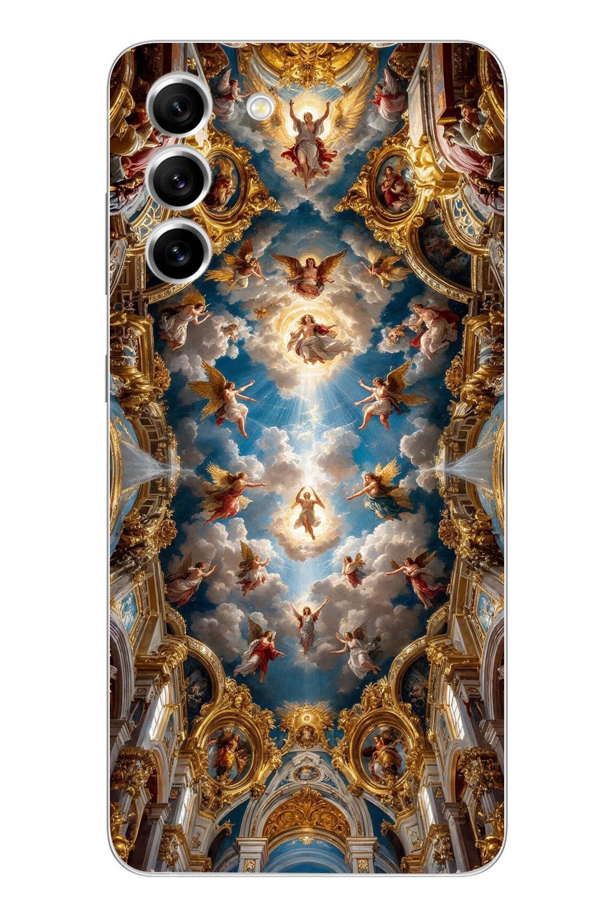 moonset Samsung Galaxy S21 Uyumlu Sanat Tasarımlı Baskılı Şeffaf Telefon Kılıfı
