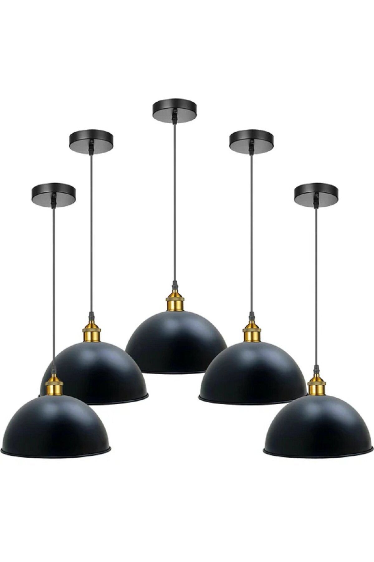 RİOLİGHT VİNTAGE,MODERN SİYAH MUTFAK,ODA,CAFELER İÇİN METAL SARKIT AVİZE ÇAP:30CM 1ADET FİYATIDIR