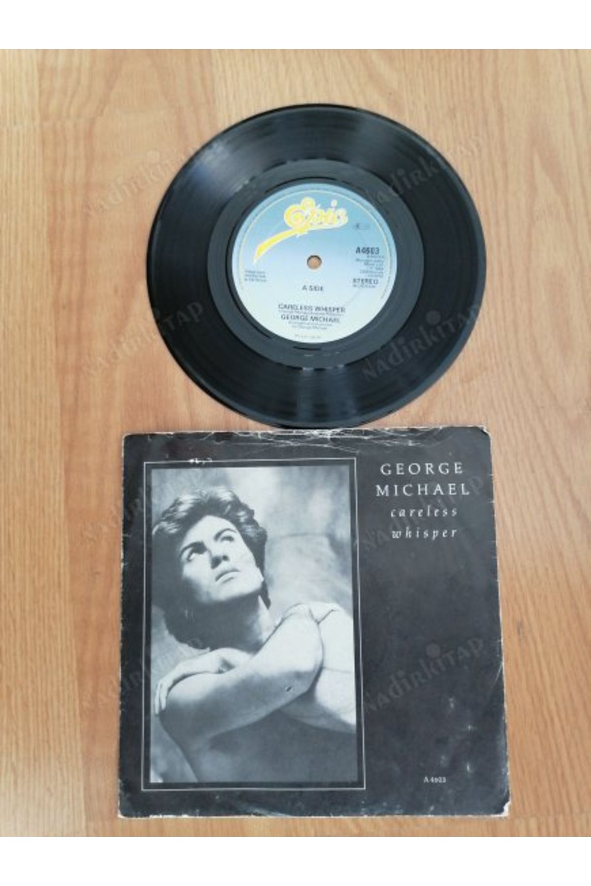 Plakperest GEORGE MICHAEL- CARELESS WHISPER - 1984 İNGİLTERE BASIM 45’LİK PLAK-2.el