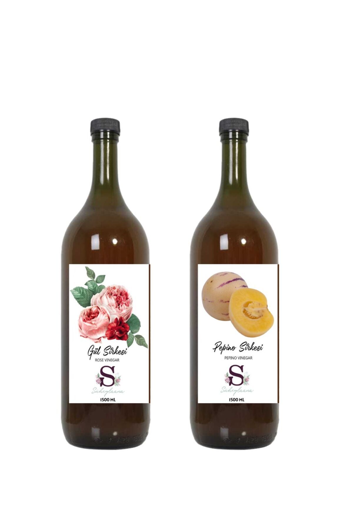 Süheylaana Doğal Gül Sirkesi 1500 Ml - Doğal Pepino Sirkesi 1500 Ml