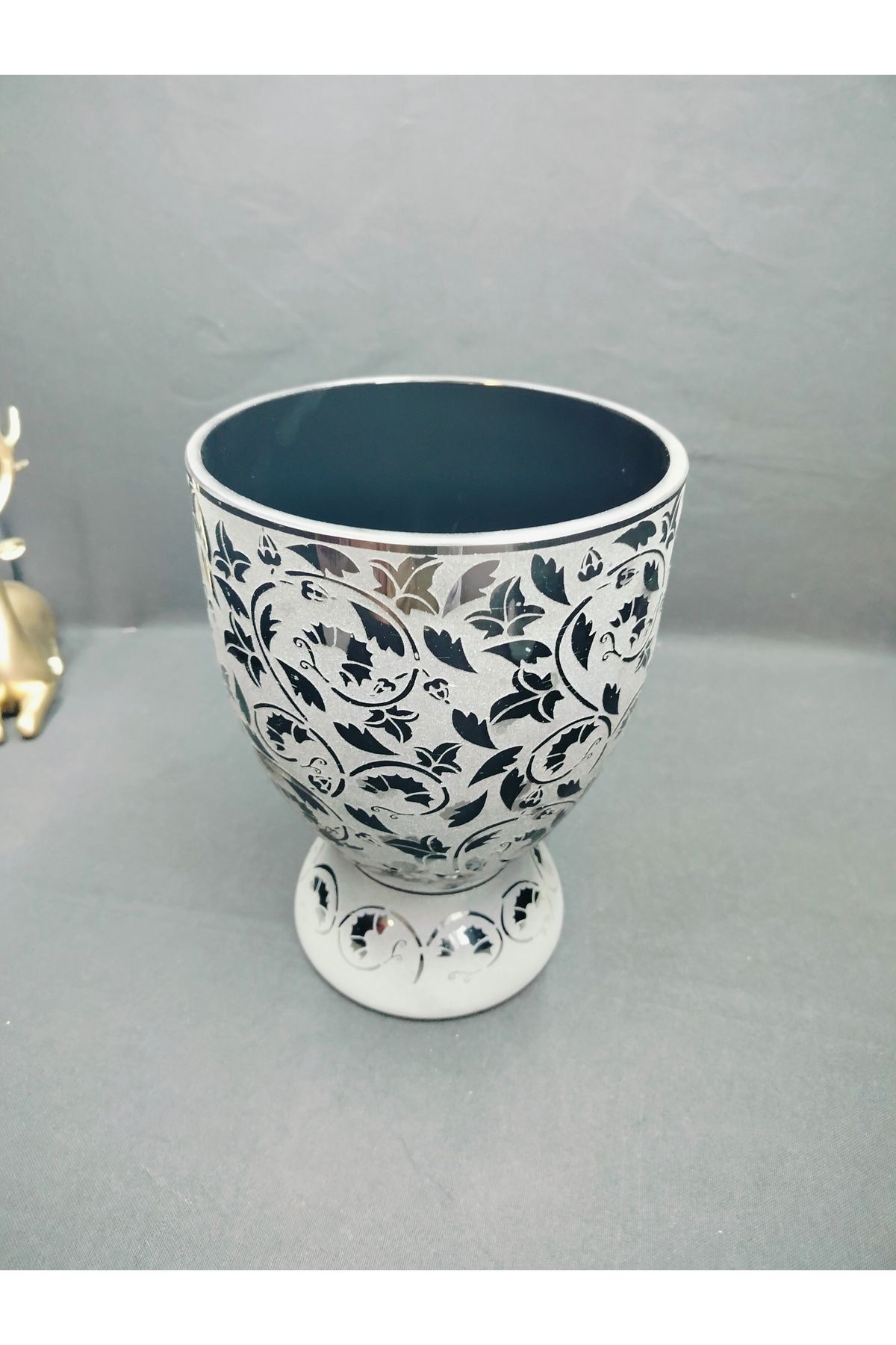 daisyglass PAŞABAHÇE GOLDİNİ KRİSTAL VAZO