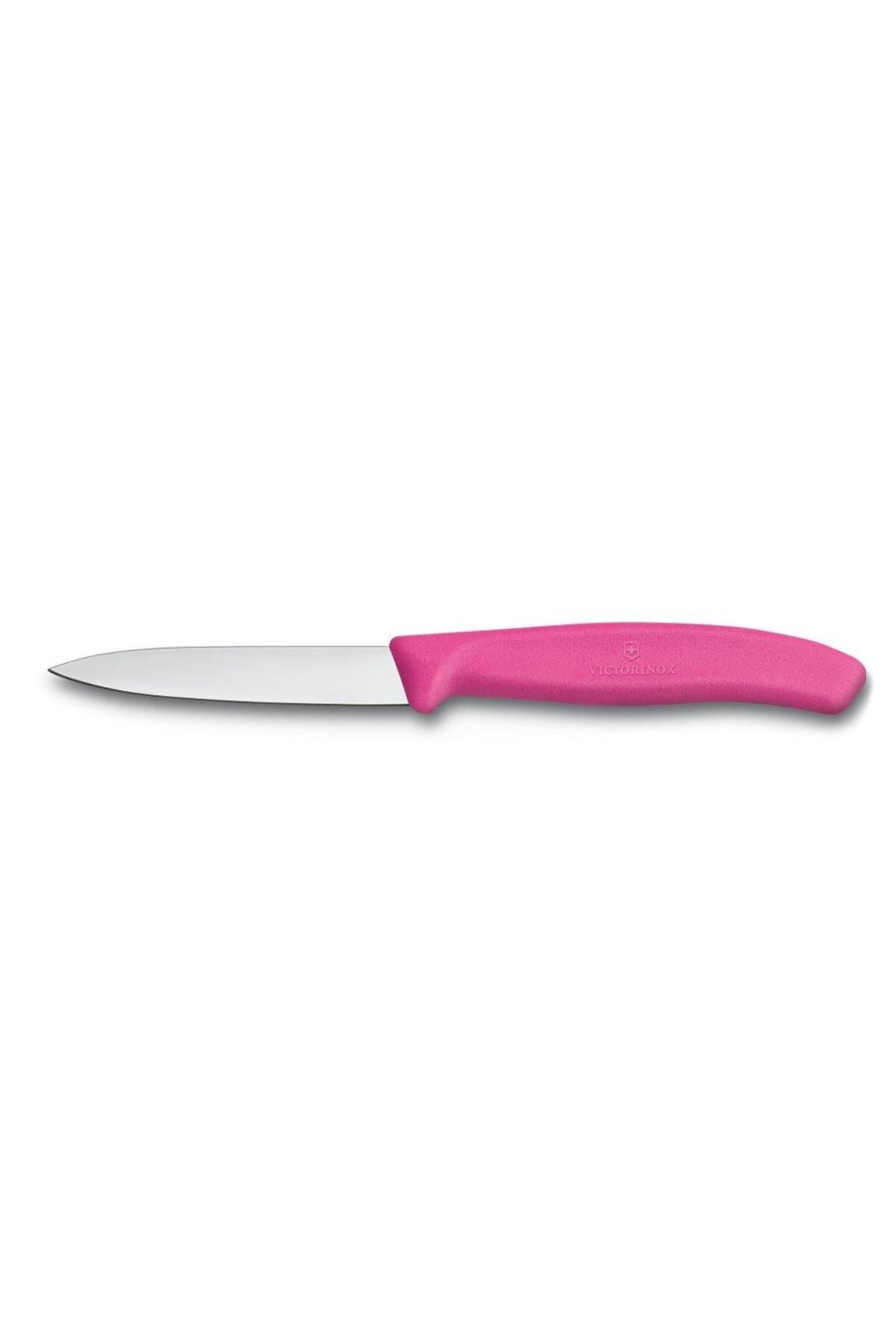 Victorinox 6.7706.L115 10cm Pembe Düz Soyma Bıçağı