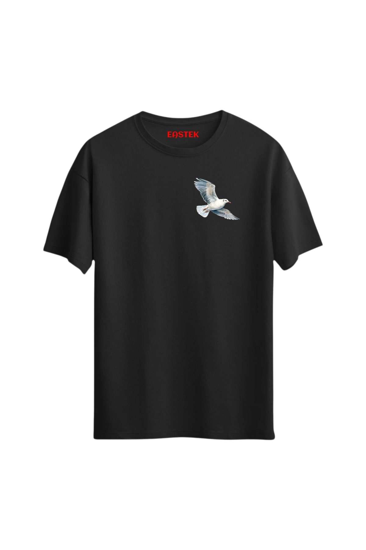 Eastek Seagull Minimal Baskılı Tasarım T-Shirt