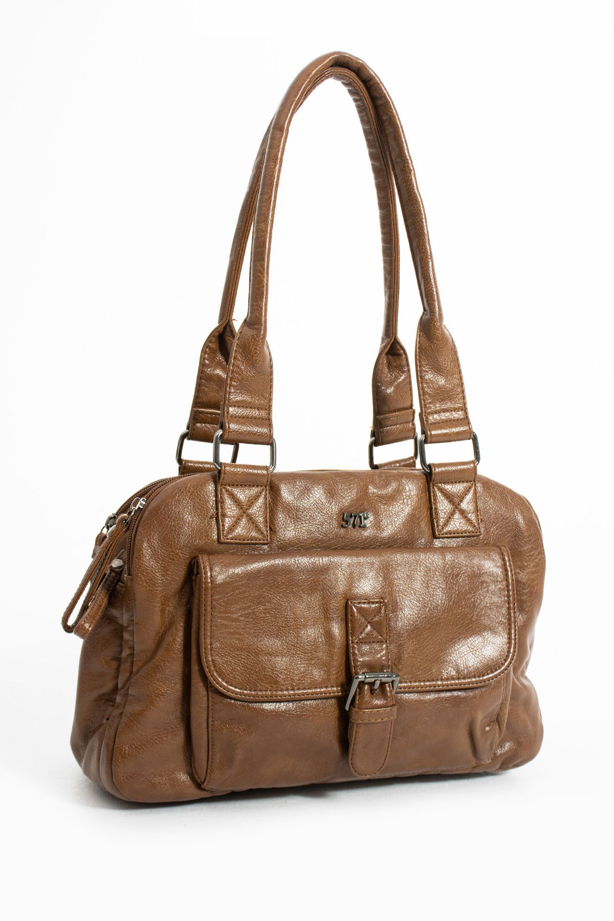 yuzuco Vintage Suni Deri Omuz Çantası (Model: 571-13-13K)