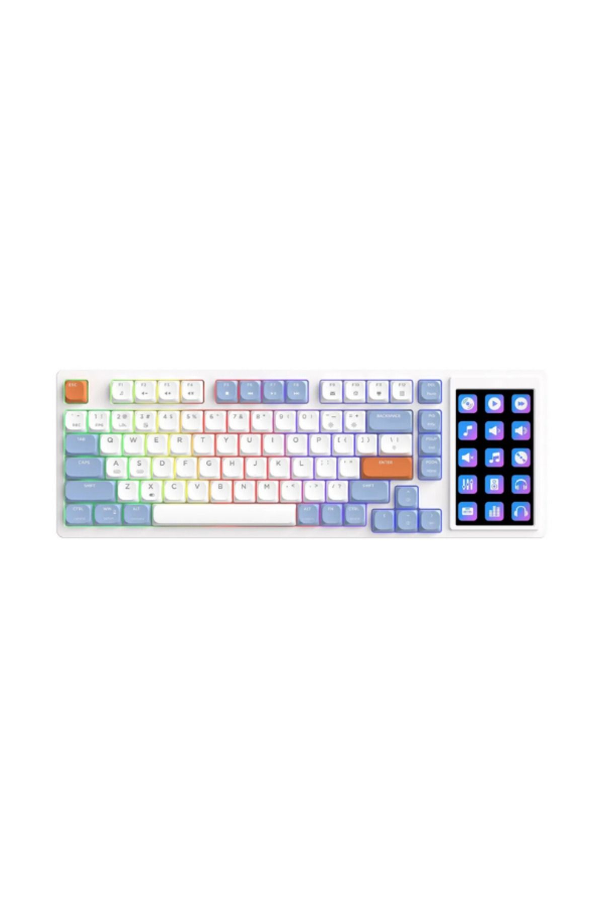 Hietech Profesyonel Gaming Klavye %75 Mekanik Dokunmatik Akıllı Ekranlı Bağlantı Modlu Ak820