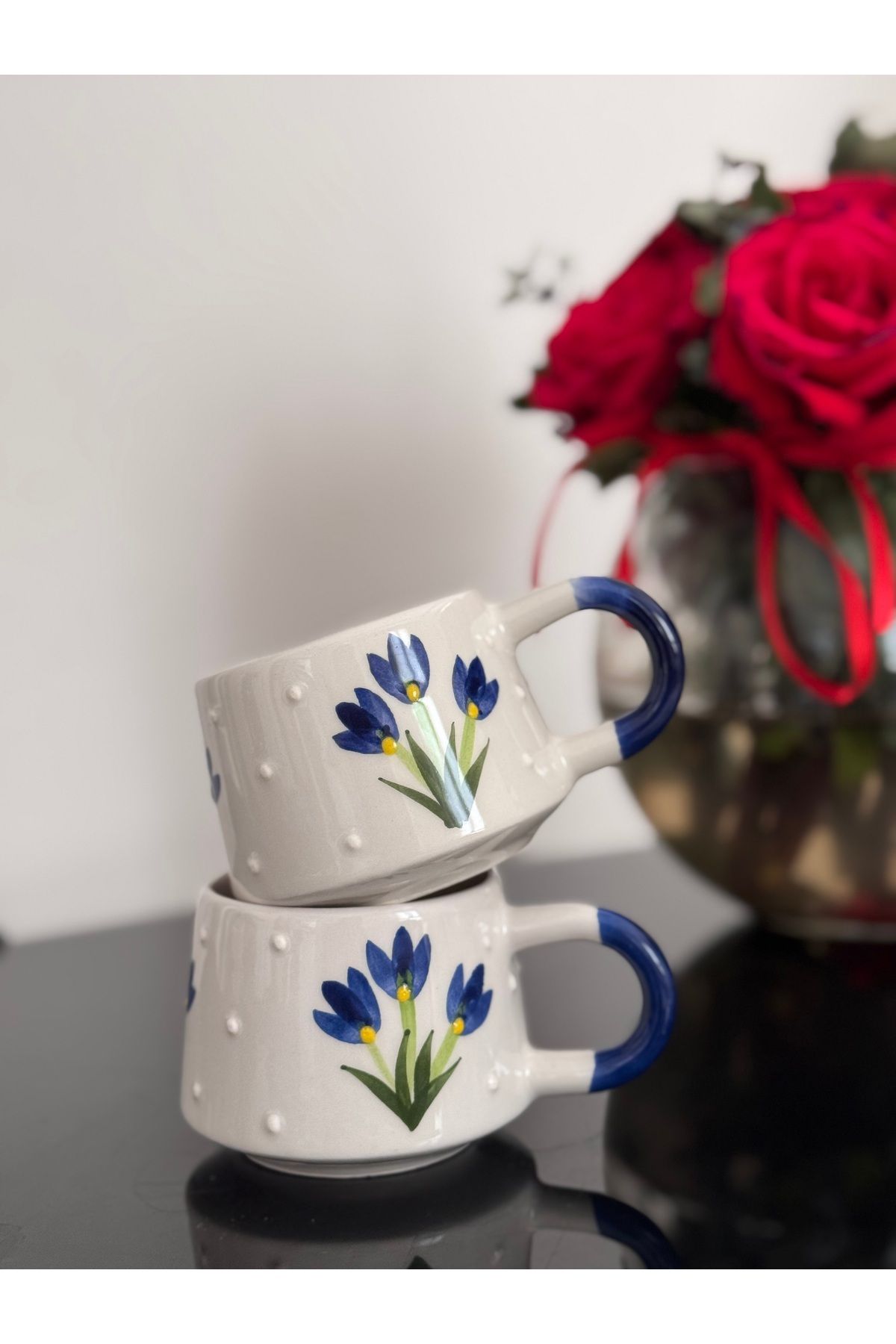 ema Seramik 2’Li Kahve Fincanı Kupa Mug Bardak 150 ml