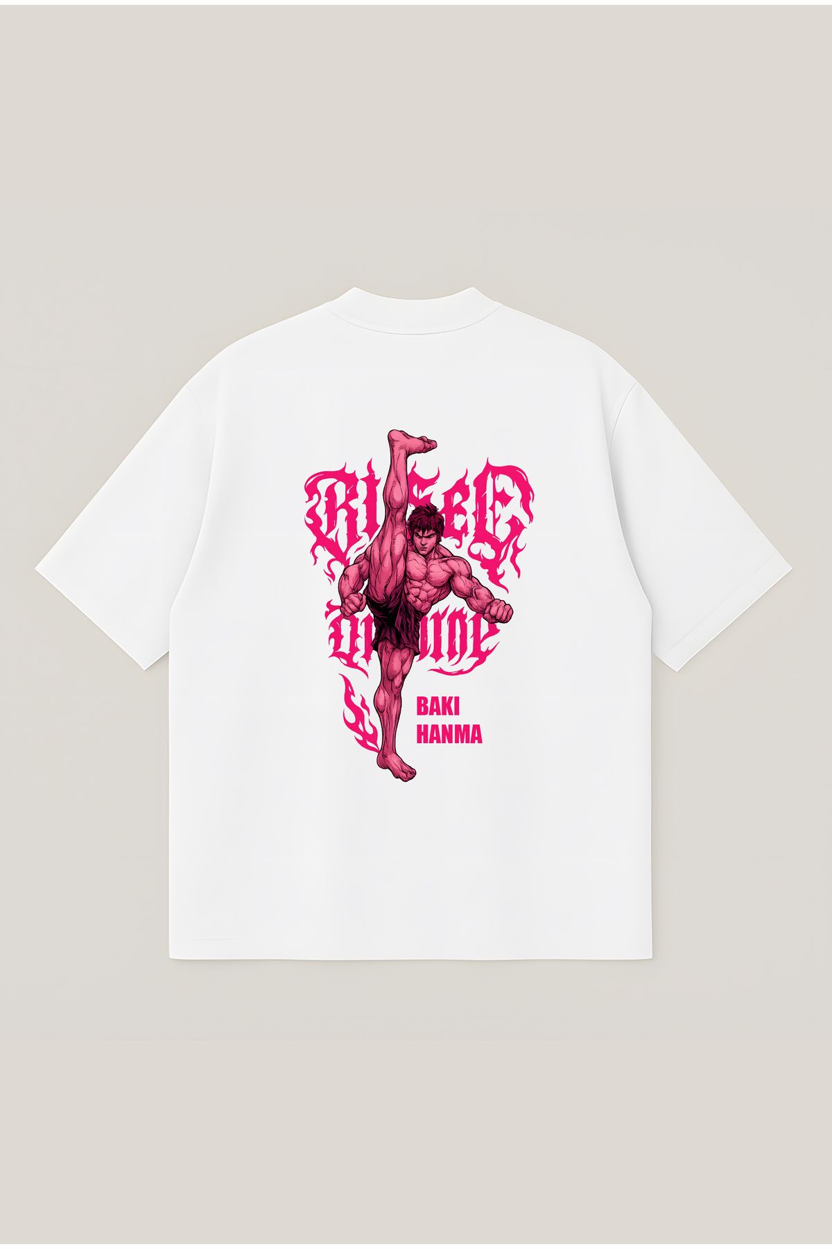 Moon Dancer Bakı Hanma Unisex Oversize Baskılı Boxy Fit Kalın Kumaşlı T-shirt