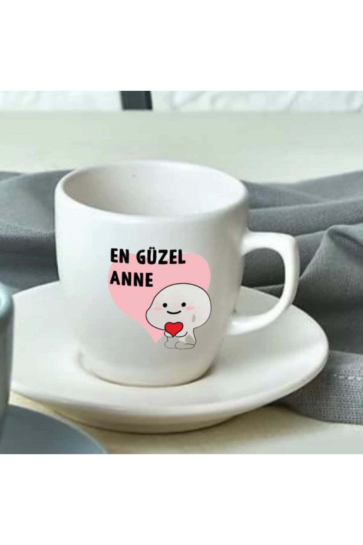 Çinihome Mug Kupa- Anneler Gününe Özel Baskılı Türk Kahve Fincanı 12