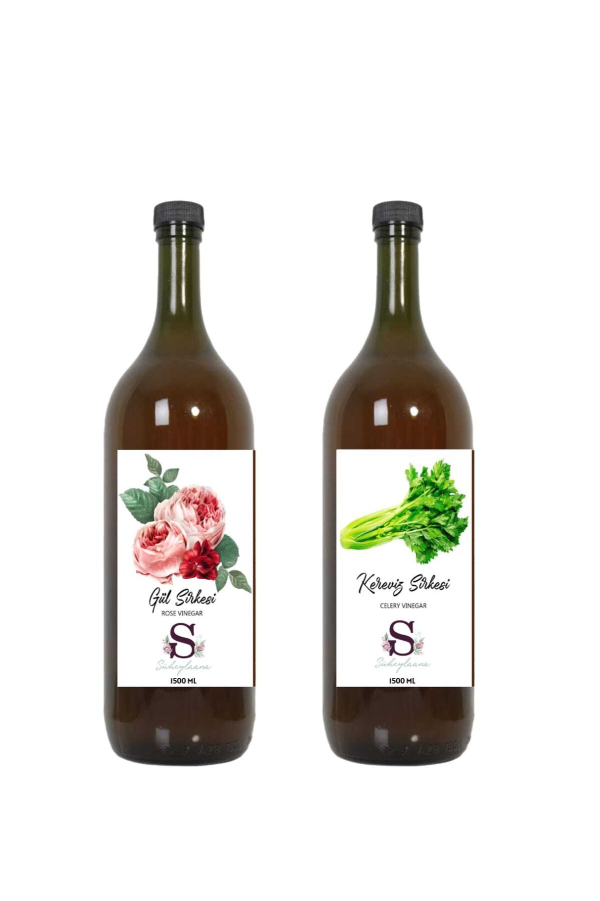 Süheylaana Doğal Gül Sirkesi 1500 Ml - Doğal Kereviz Sirkesi 1500 Ml