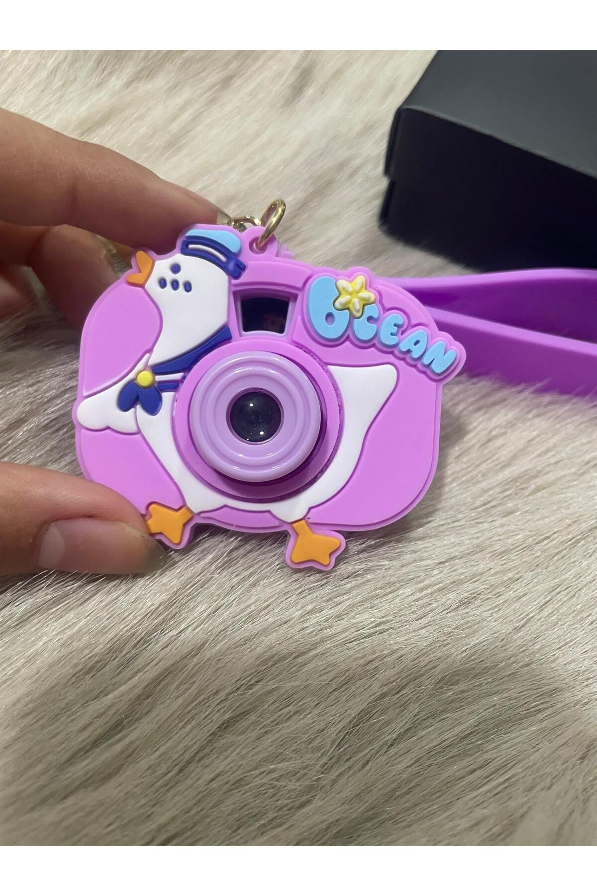 Tasarım Kuromi Kamera Anahtarlık Işıklı