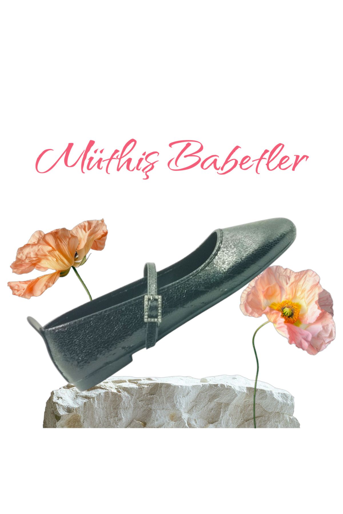 Escarpinshoes KADIN BANTLI TOKALI BABET GÜNLÜK ŞIK RAHAT AYAKKABI