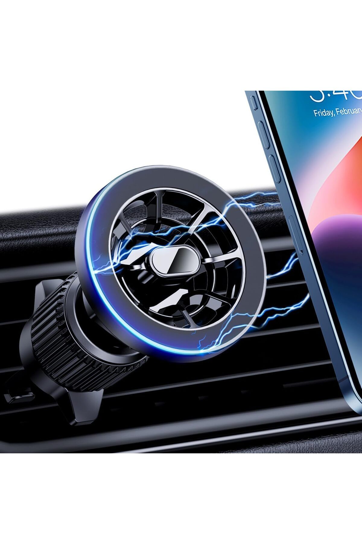 Kipgsm Manyetik Araç Telefon Tutucu | Magsafe Uyumlu | Hava Menfezi Vakumlu iPhone & Android Standı