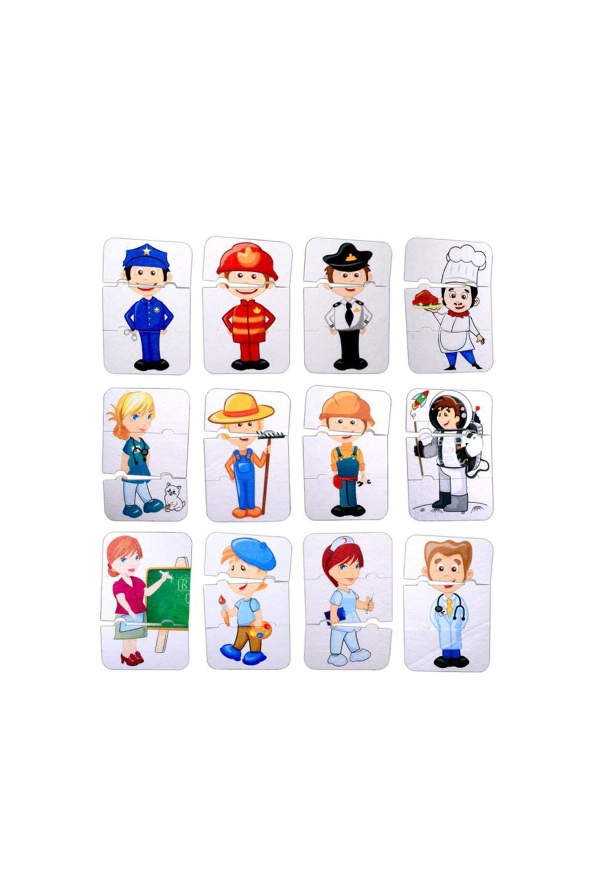 Tox Meslekler 3+ Keçe Yapboz - 3 Yaş Puzzle