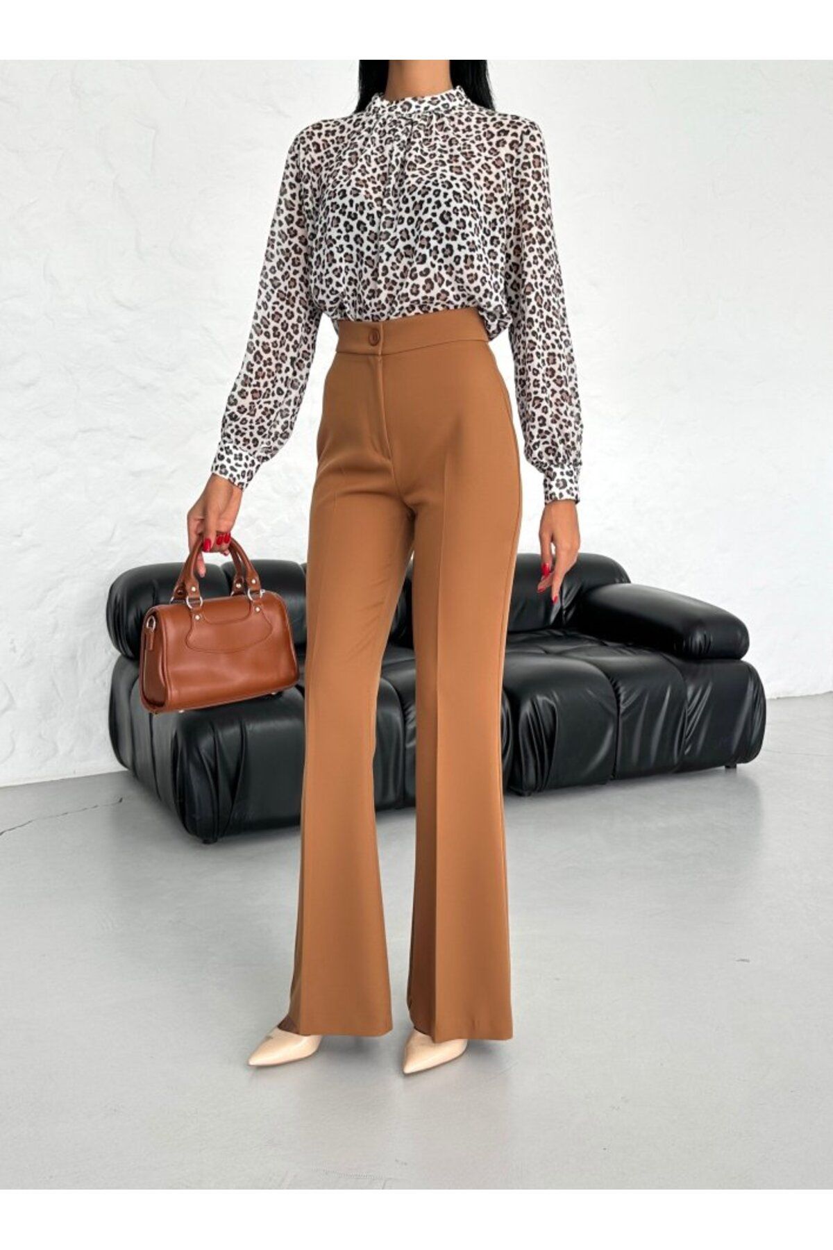 ARUZ MODA İspanyol Paça Pantolon