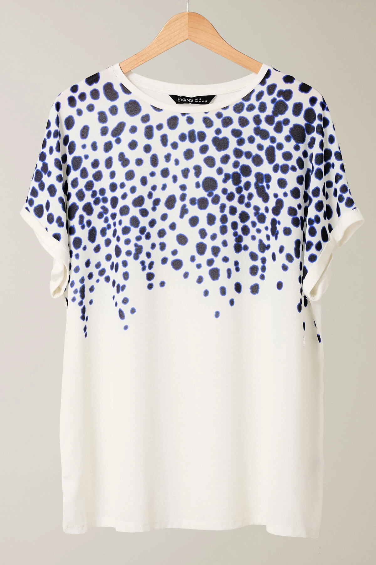 Stil Diva-Plus Size Crew Neck Short Sleeve Floral Print Blouse 615860 8