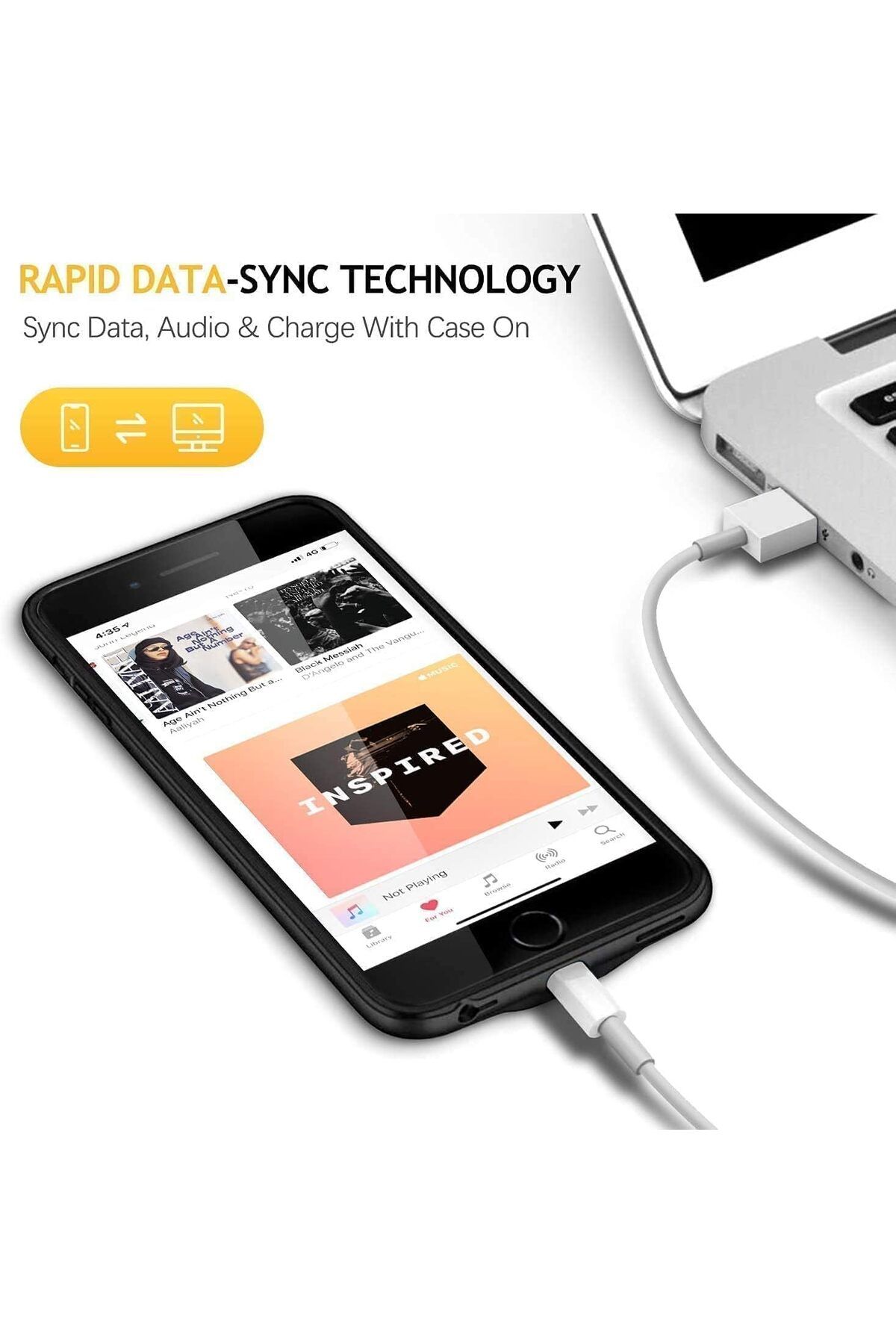 Generic-حافظة بطارية لهاتف iPhone 16 Pro، حافظة شحن لاسلكية ShowTop مع بطارية ممتدة 6800 مللي أمبير في الساعة 5
