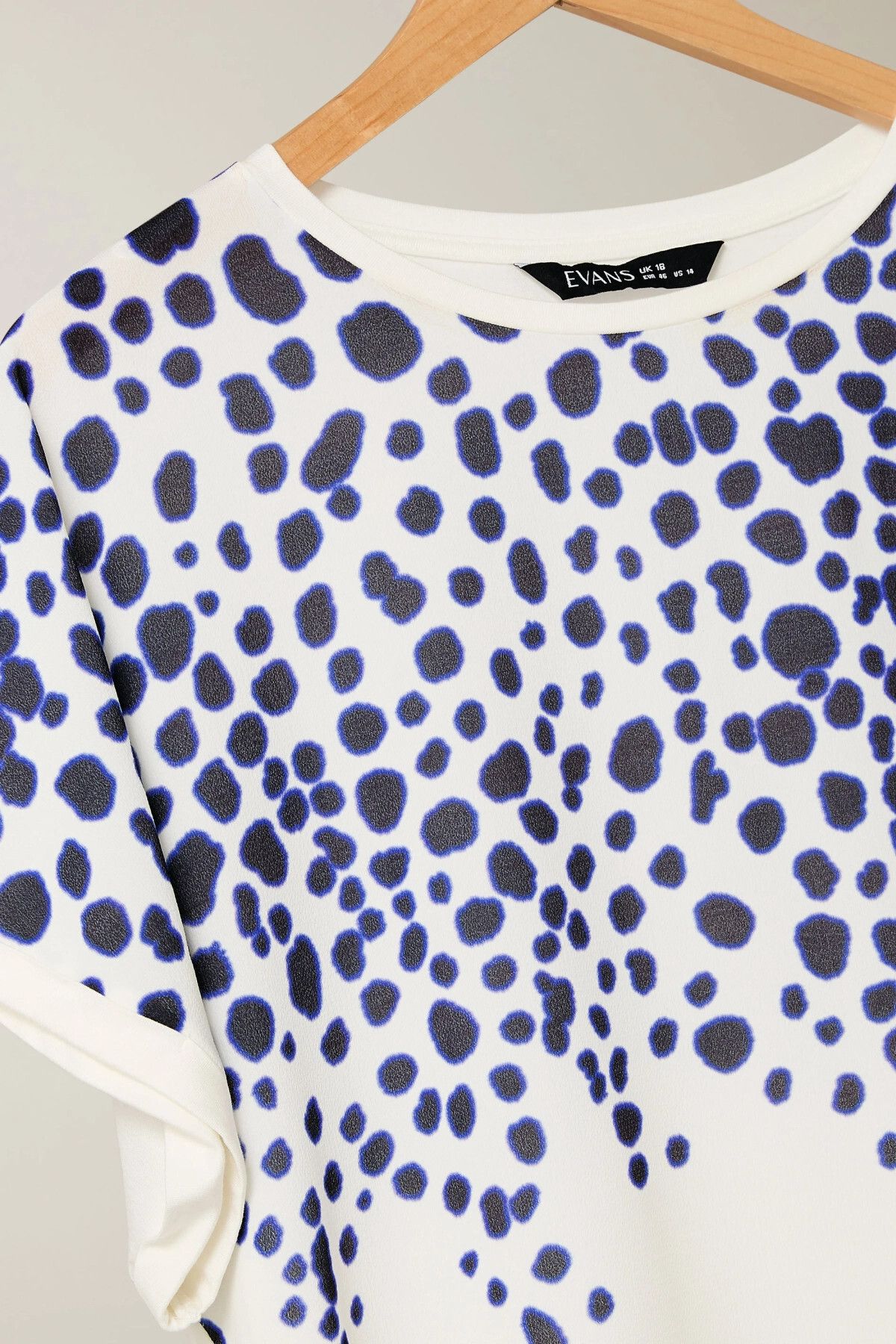 Stil Diva-Plus Size Crew Neck Short Sleeve Floral Print Blouse 615860 7