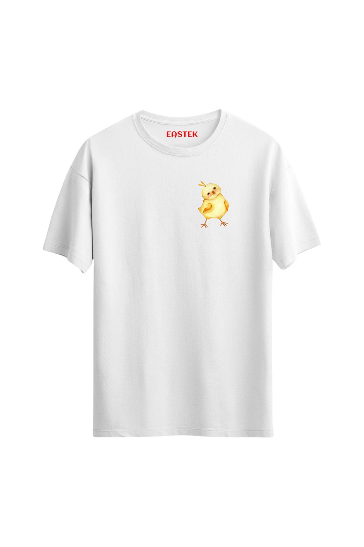 Eastek Yellow Chicken Baskılı Tasarım T-Shirt