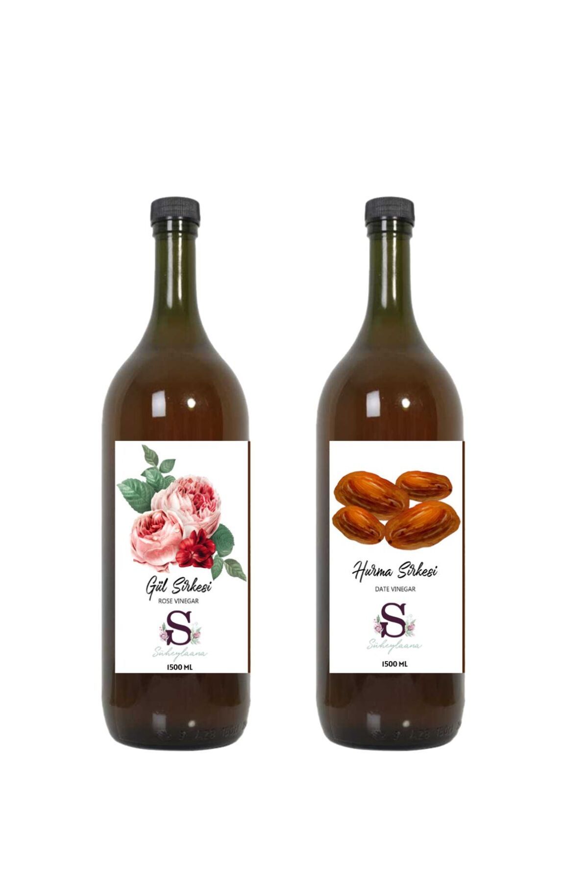 Süheylaana Doğal Gül Sirkesi 1500 Ml - Doğal Hurma Sirkesi 1500 Ml