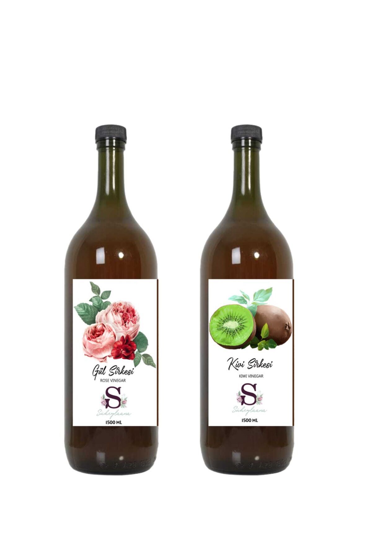 Süheylaana Doğal Gül Sirkesi 1500 Ml - Doğal Kivi Sirkesi 1500 Ml