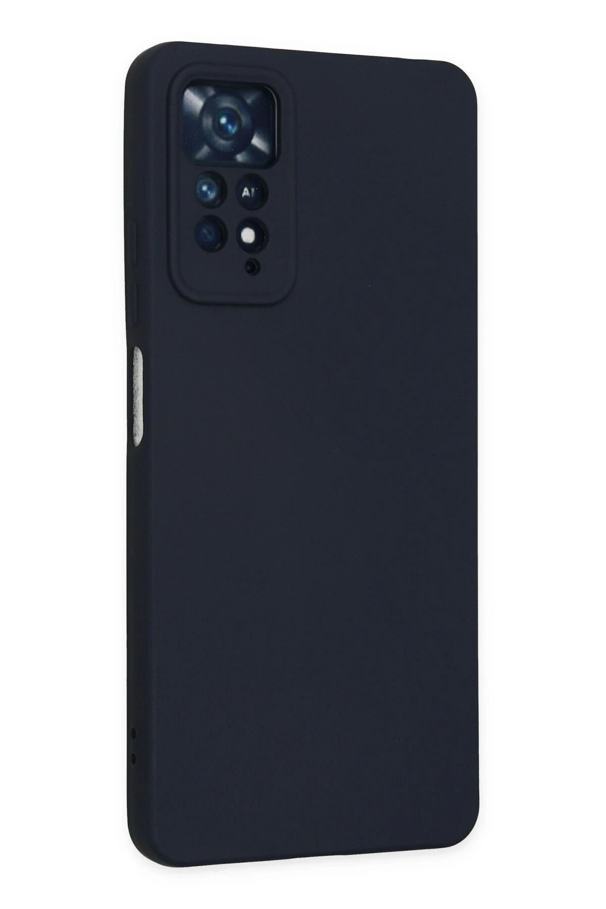 NewFace Xiaomi Redmi Note 11 Pro uyumlu Kılıf Nano içi Kadife Silikon - Lacivert NRMSA
